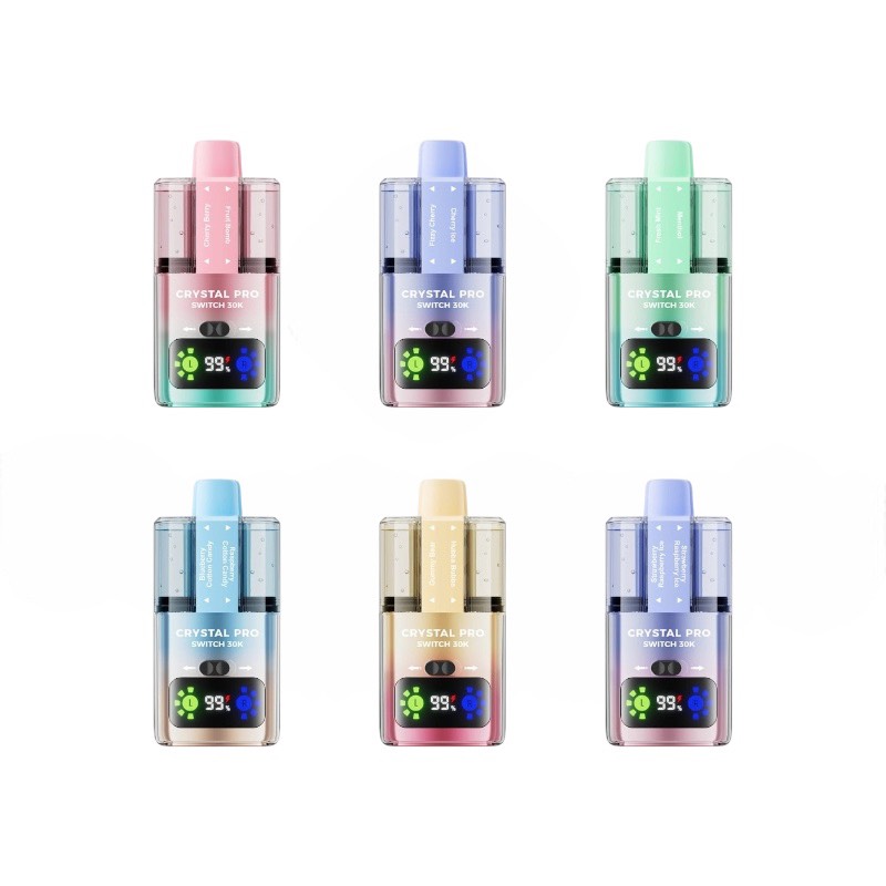 CRYSTAL PRO SWITCH 30K ニコチン入り使い捨て電子タバコベイプ