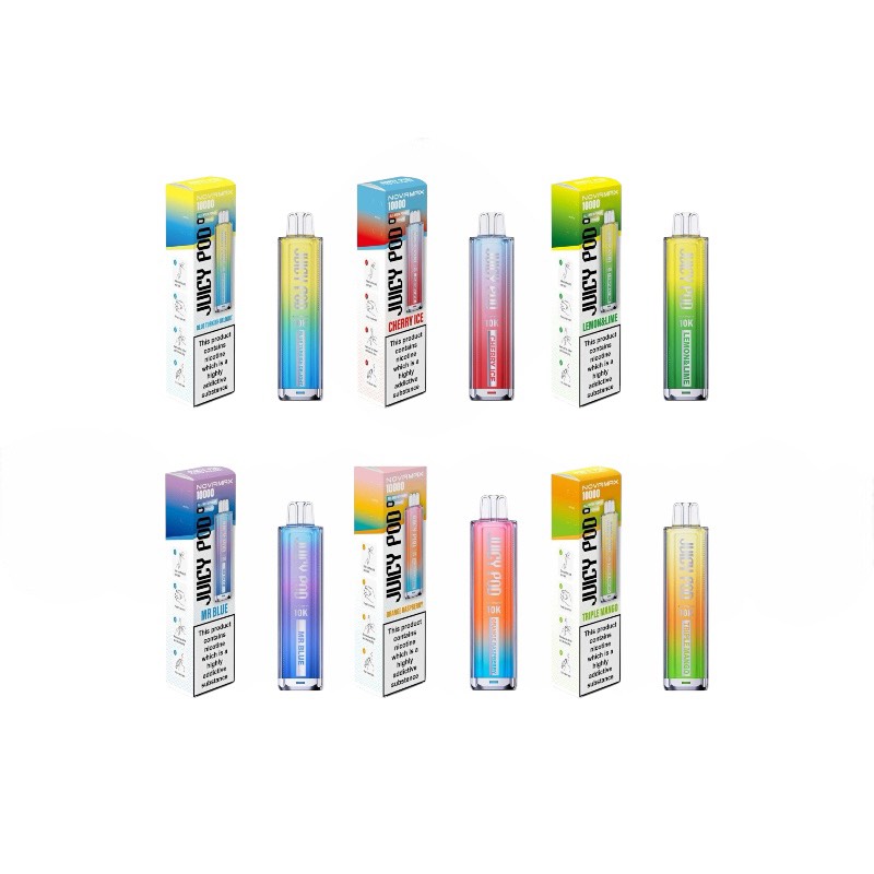 JUICY POD NOVAMAX 10K ニコチン入り使い捨て電子タバコベイプ