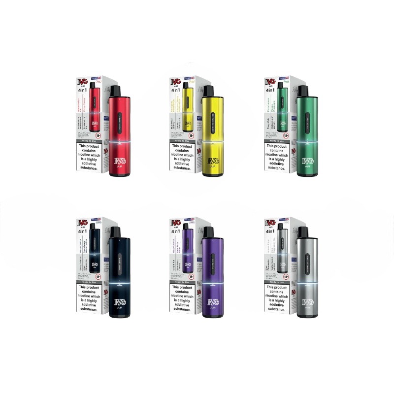 IVG AIR 4 in 1 2400 ニコチン入り使い捨て電子タバコベイプ