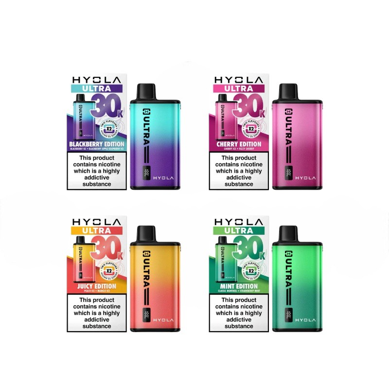 HYOLA ULTRA 30K ニコチン入り使い捨て電子タバコベイプ