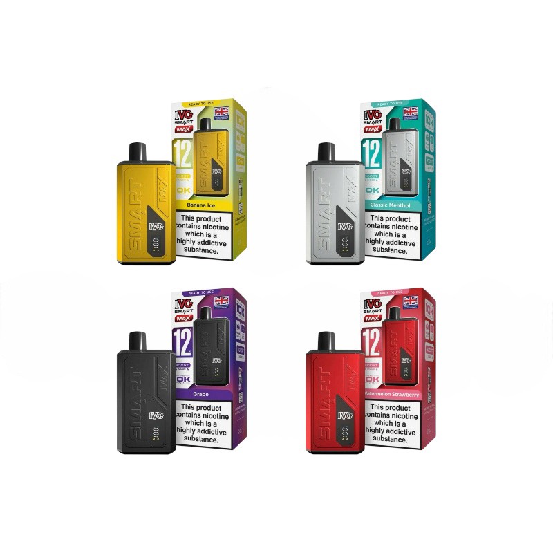 IVG SMART MAX 12000 ニコチン入り使い捨て電子タバコベイプ