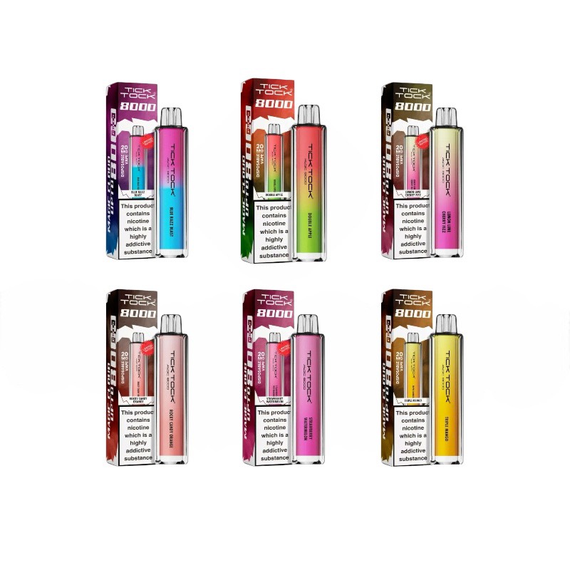 TICK TOCK MAGIC 8000 ニコチン入り使い捨てVAPE 8000パフ