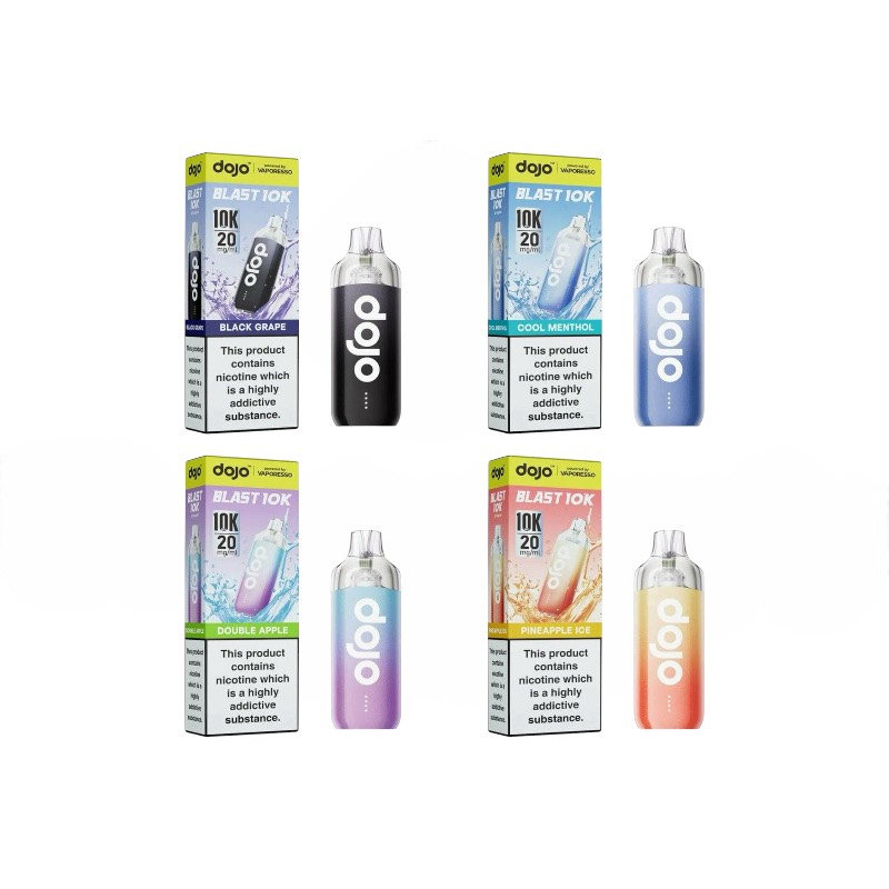 VAPORESSO DOJO BLAST 10K ニコチン入り使い捨て電子タバコベイプ