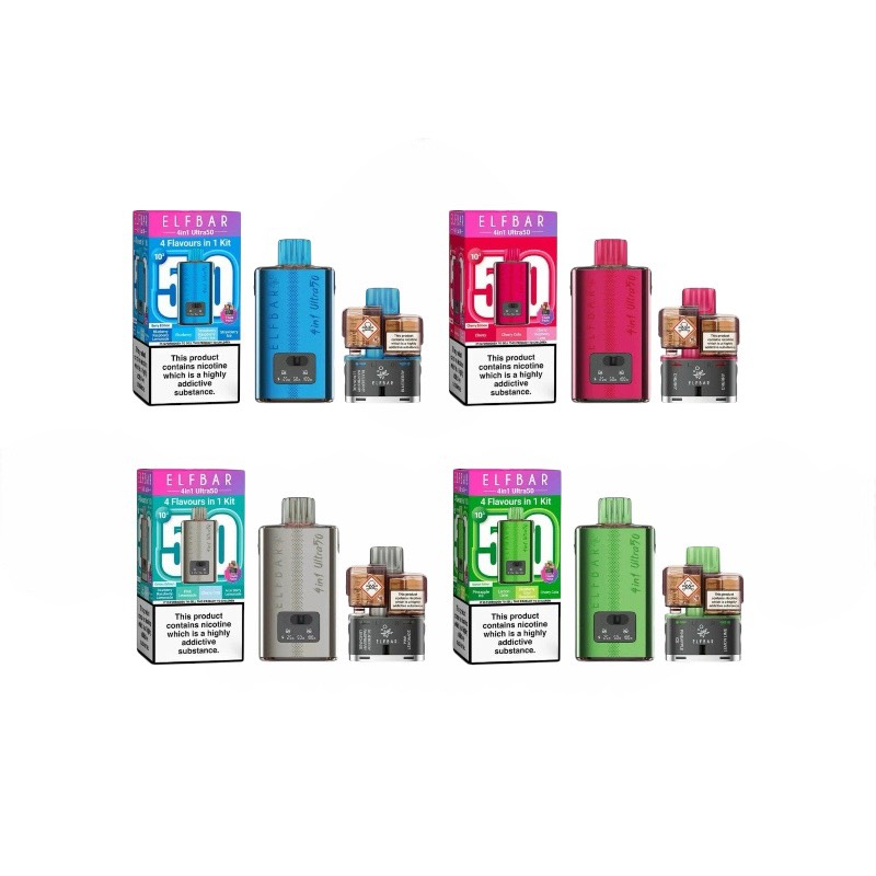 ELFBAR(エルフバー) 4 in 1 ULTRA 50 ニコチン入り使い捨て電子タバコ