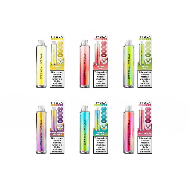 HYOLA PRO MAX 8000 20mg ニコチン入り使い捨て電子タバコベイプ