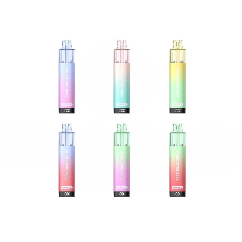 UWELL VISCORE 8000 20mg ニコチン入り使い捨て電子タバコベイプ