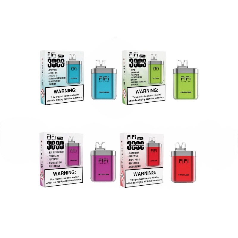FIFI Crystal 5 in 1 3000 パフ20mg ニコチン入り使い捨て電子タバコベイプ