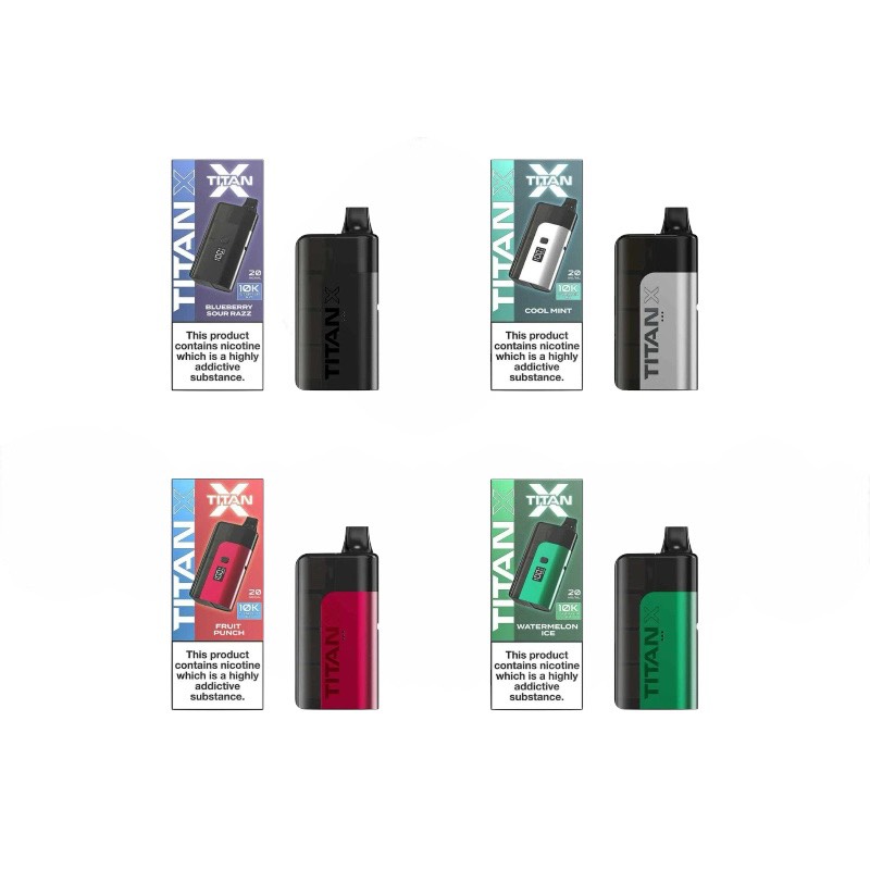 TITAN X 10K PREFILLED ニコチン入り使い捨て電子タバコベイプ
