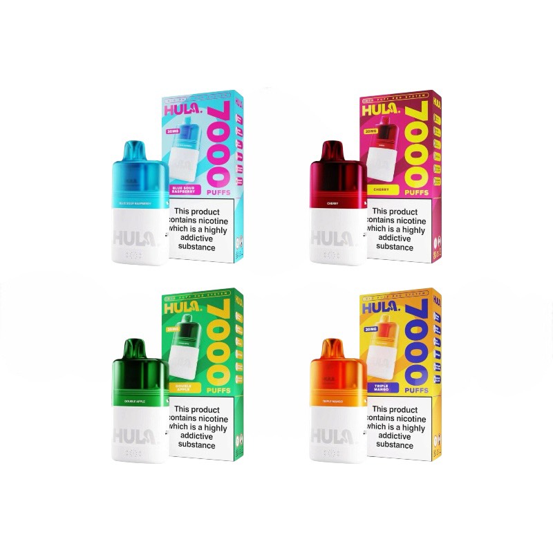 HULA 7000 20mg ニコチン入り使い捨て電子タバコベイプ
