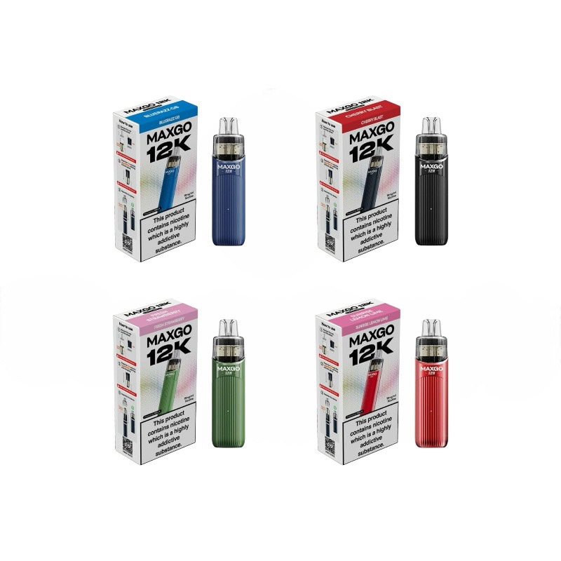 RELX MAXGO 12K 18mg ニコチン入り使い捨て電子タバコベイプ
