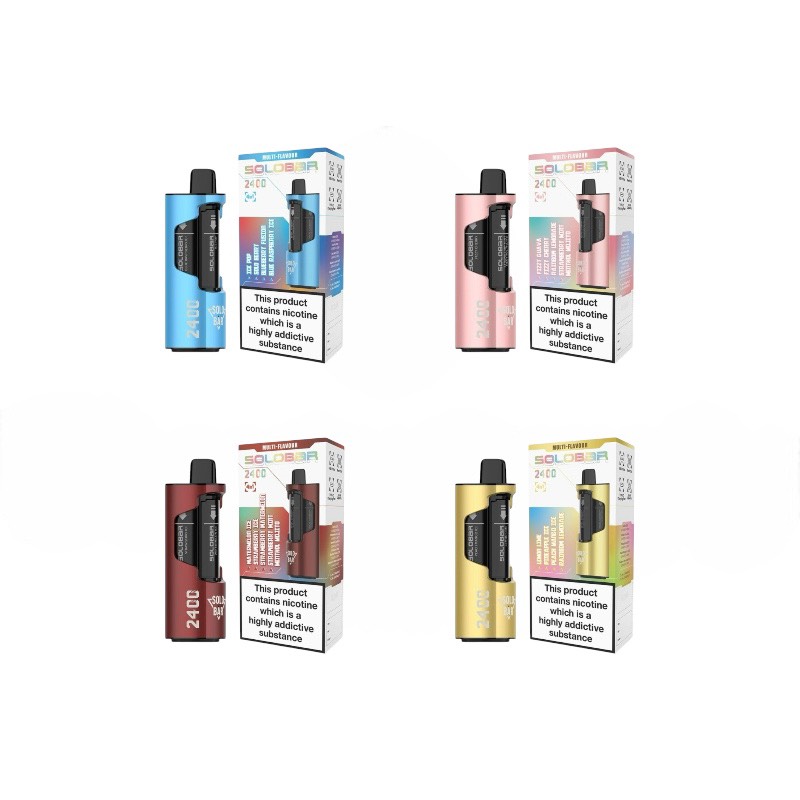 SOLOBAR 2400 4in1 20mg ニコチン入り使い捨て電子タバコベイプ