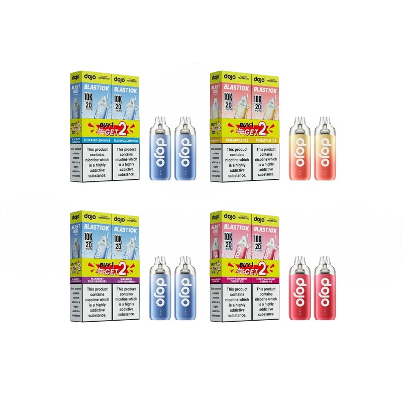 VAPORESSO DOJO BLAST 10K 20mg ニコチン入り使い捨て電子タバコベイプ