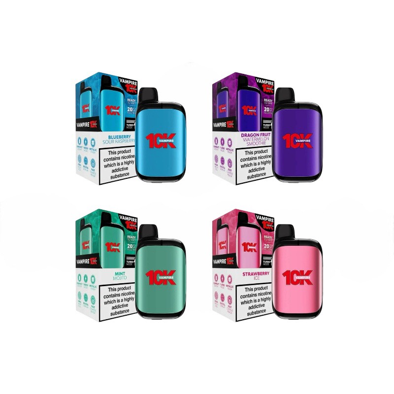 VAMPIRE VAPE 10K ニコチン入り使い捨て電子タバコベイプ
