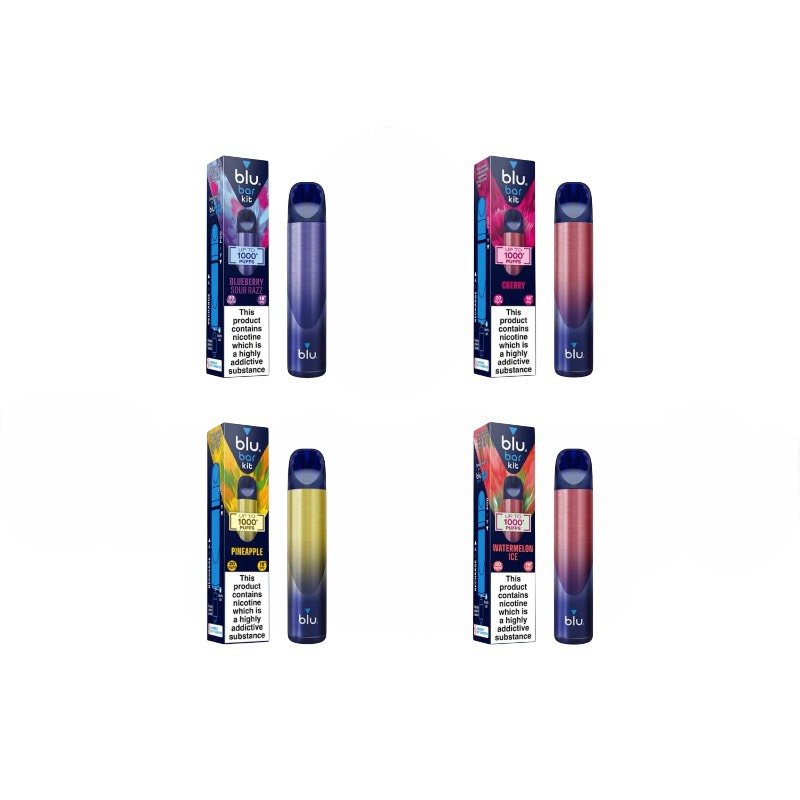 BLU BAR ニコチン入り使い捨て電子タバコベイプ