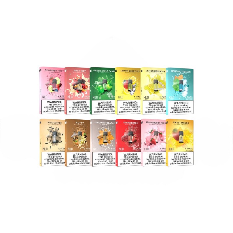 KILO 1K REPLACEMENT PODS ニコチン入り交換用ポッド 4個セット