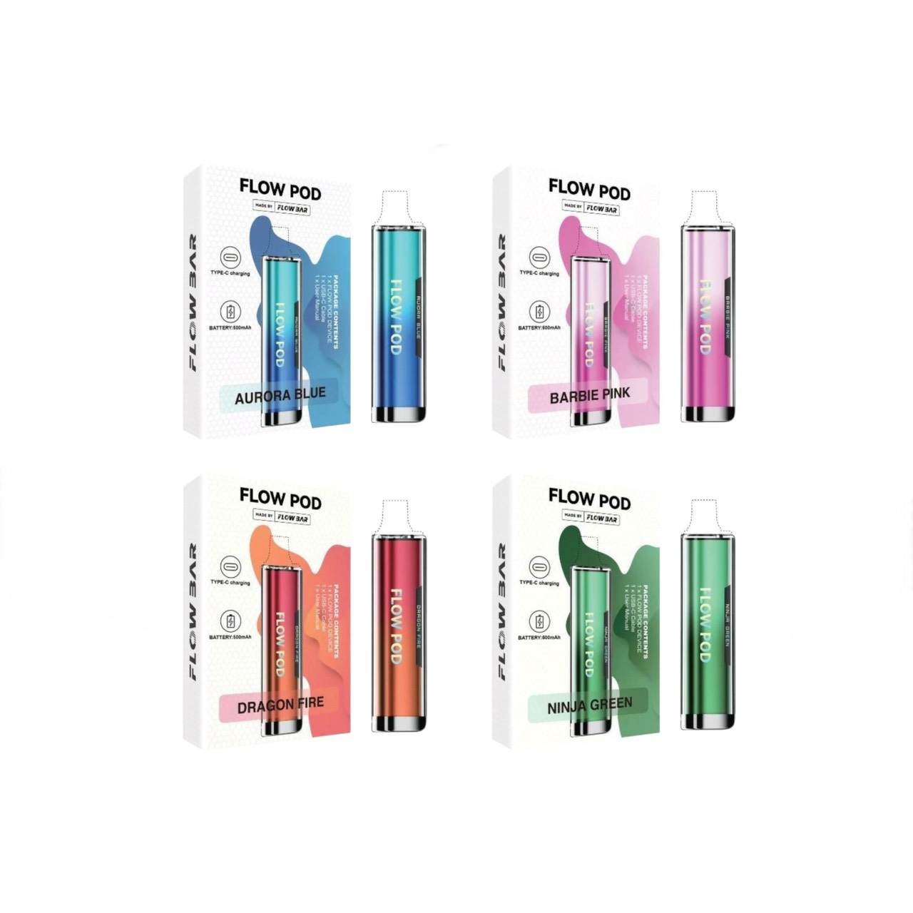 FLOW BAR FLOW POD CP600（フローバー フローポッド）充電式VAPEデバイス