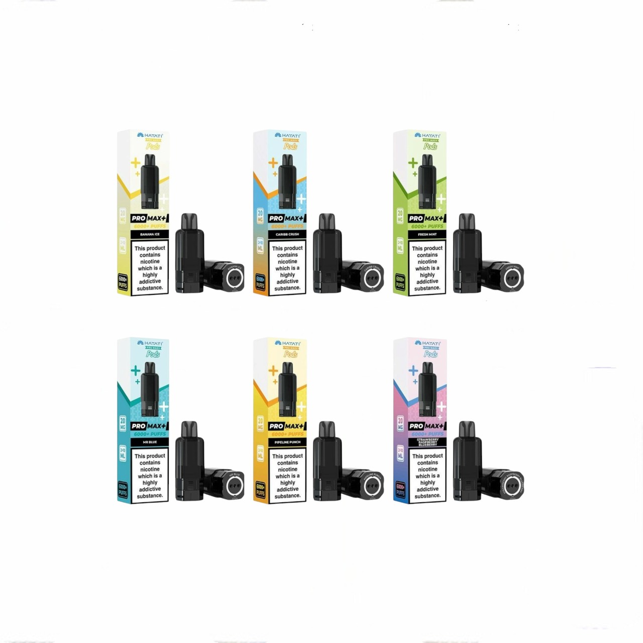 HAYATI PRO MAX+ 6000 ニコチン入り交換用ポッド